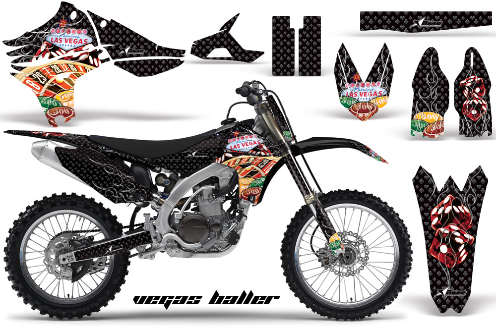 Yamaha YZ450F 2010 Graphics VEGAS BALLER-BLACK-NP